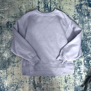 Zara Girls Light Purple Basic Sweatshirt Crewneck